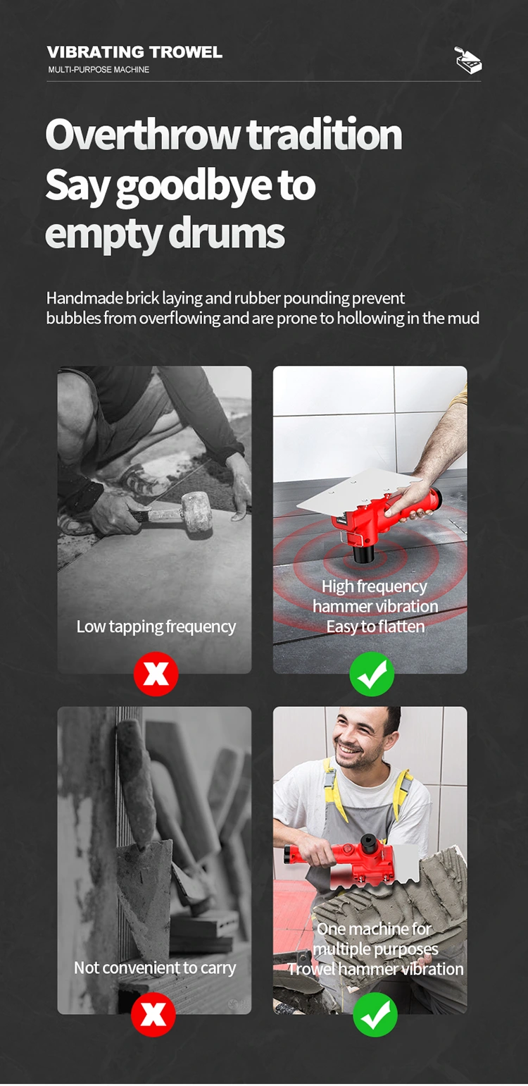 Gardening Electric Portable Stainless Steel Plastering Trowel