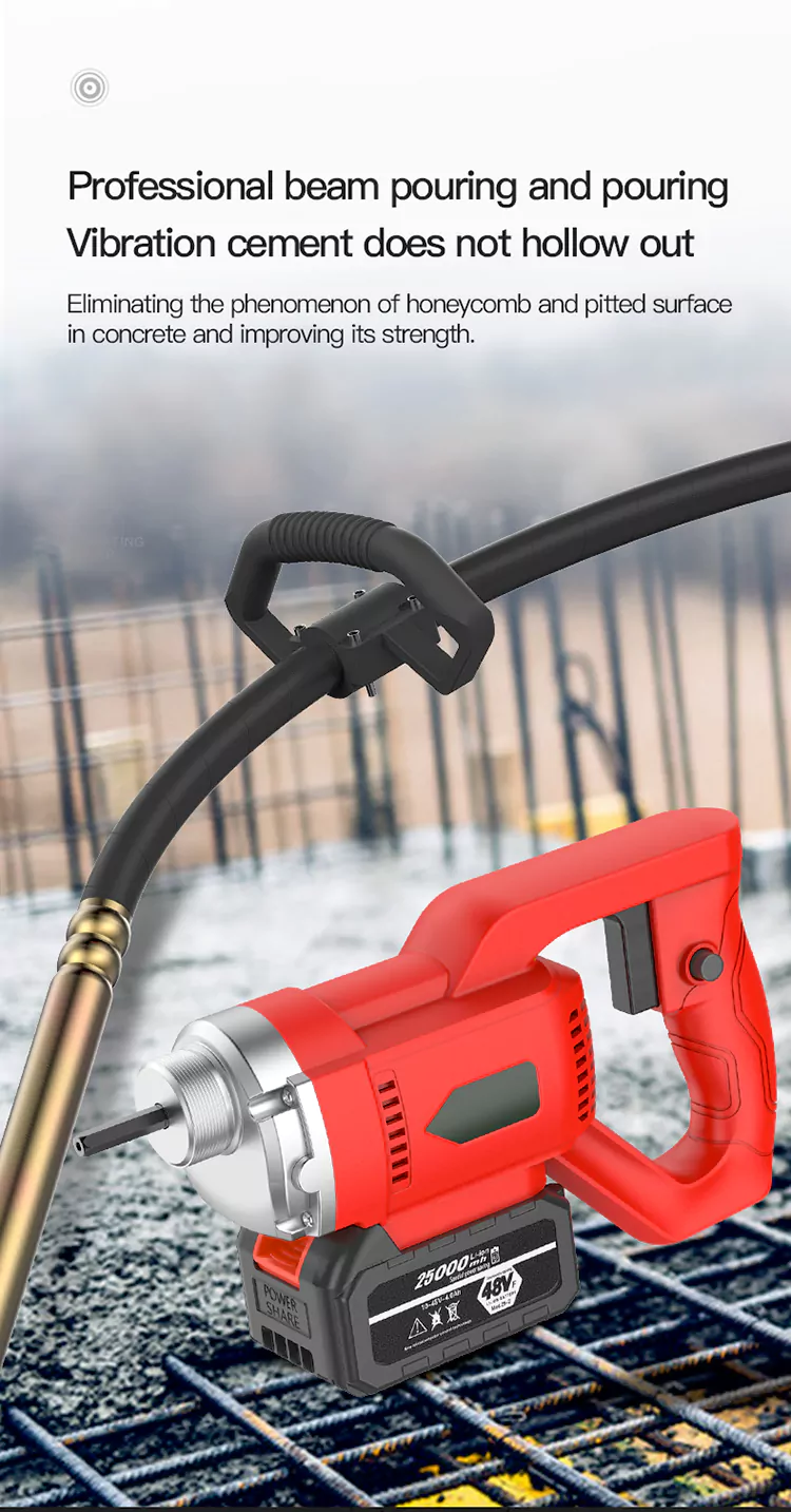 lithium battery high-power cement vibrator